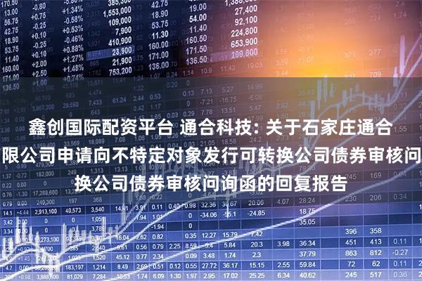 鑫创国际配资平台 通合科技: 关于石家庄通合电子科技股份有限公司申请向不特定对象发行可转换公司债券审核问询函的回复报告
